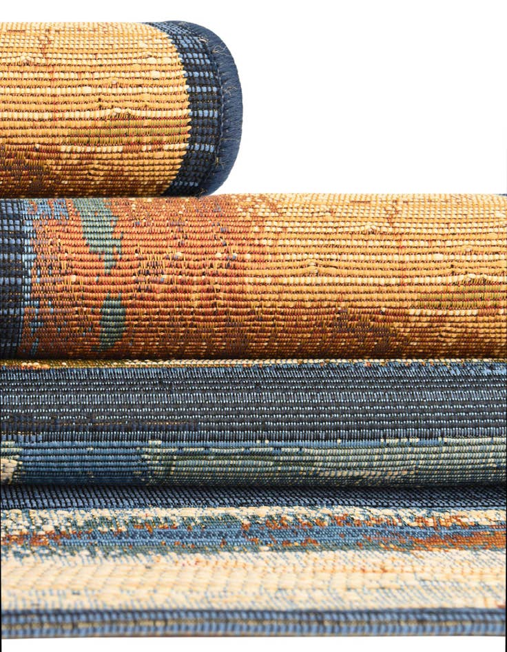 Detail image of  8' x 8'  Washable Modern Indoor / Outdoor Round Rug