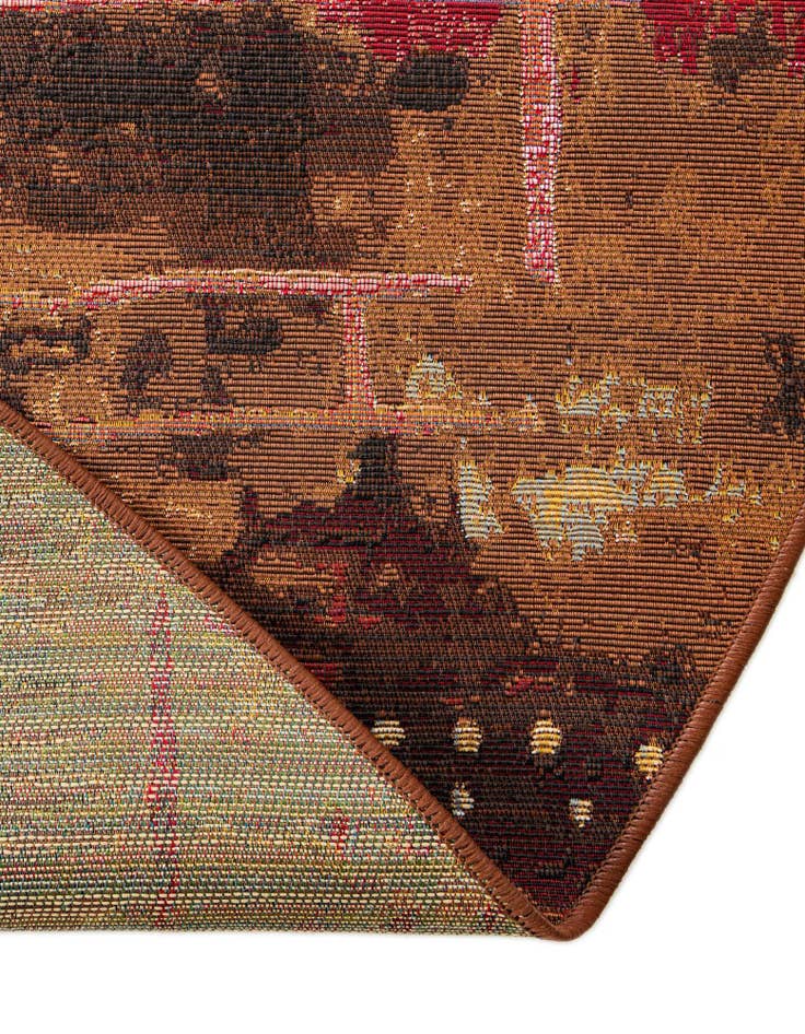 Detail image of  2' 7 x 2' 7  Washable Modern Indoor / Outdoor Round Rug