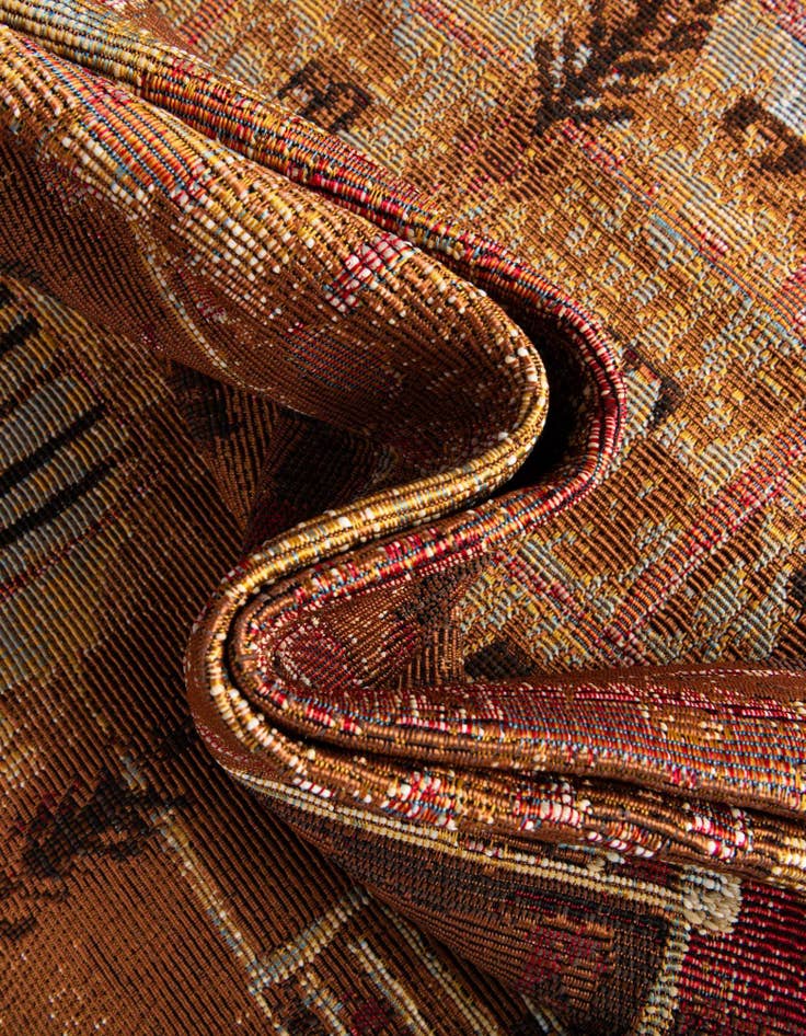 Detail image of  2' 7 x 2' 7  Washable Modern Indoor / Outdoor Round Rug