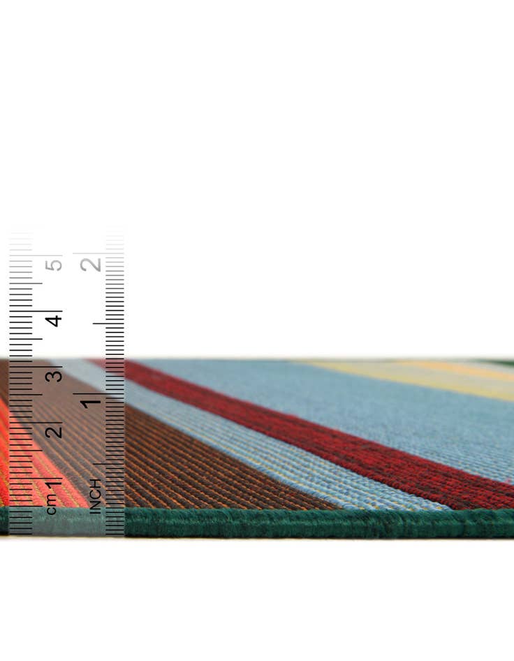 Detail image of  3' x 3'  Washable Modern Indoor / Outdoor Round Rug