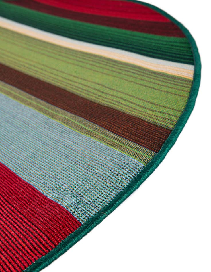 Detail image of  3' x 3'  Washable Modern Indoor / Outdoor Round Rug