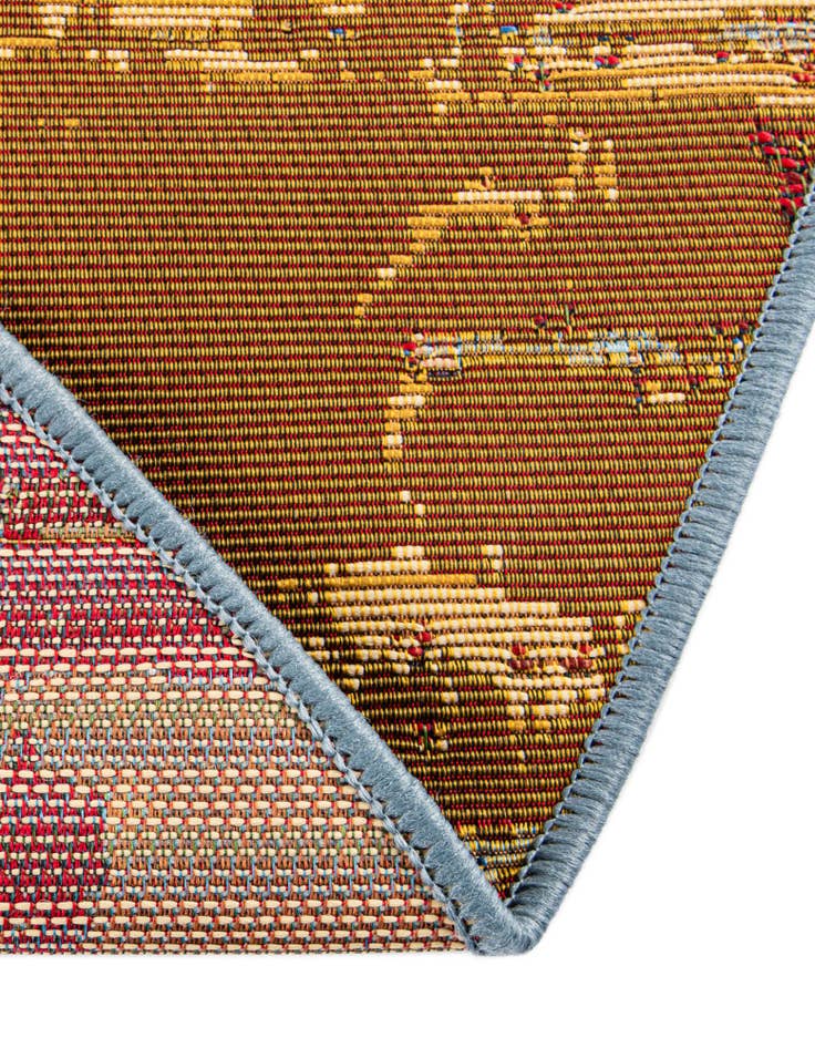 Detail image of  8' x 8'  Washable Modern Indoor / Outdoor Round Rug