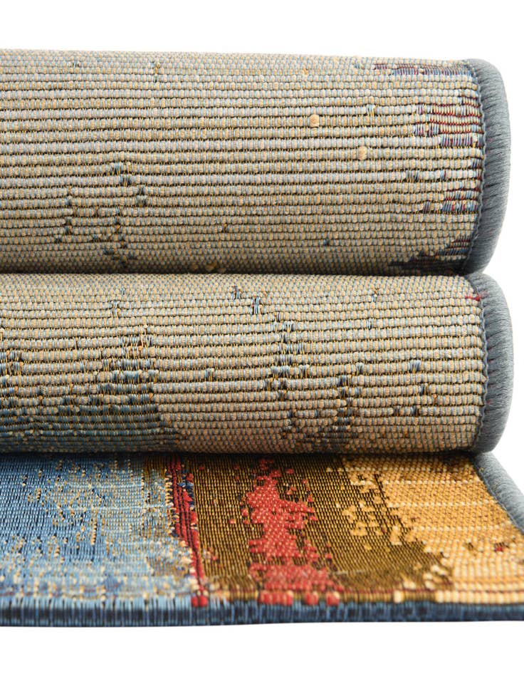 Detail image of  8' x 8'  Washable Modern Indoor / Outdoor Round Rug