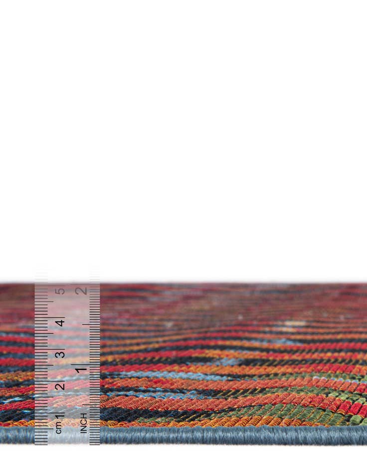 Detail image of  8' x 8'  Washable Modern Indoor / Outdoor Round Rug