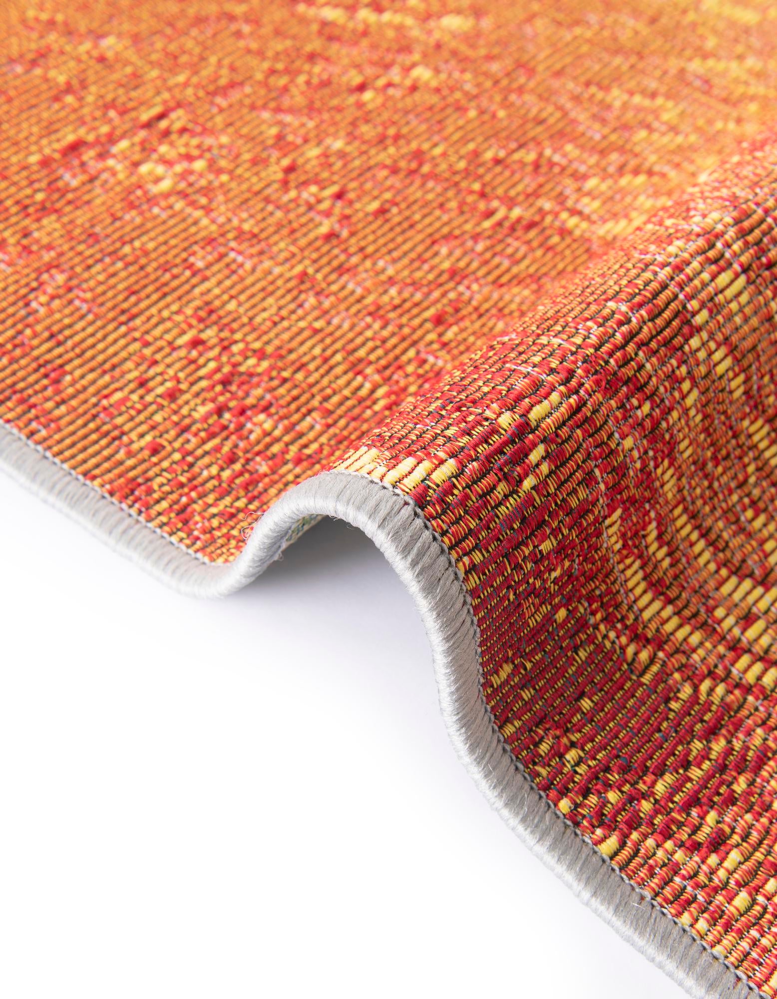 Multicolor 10' x 10' Modern Indoor / Outdoor Round Rug | Rugs.com