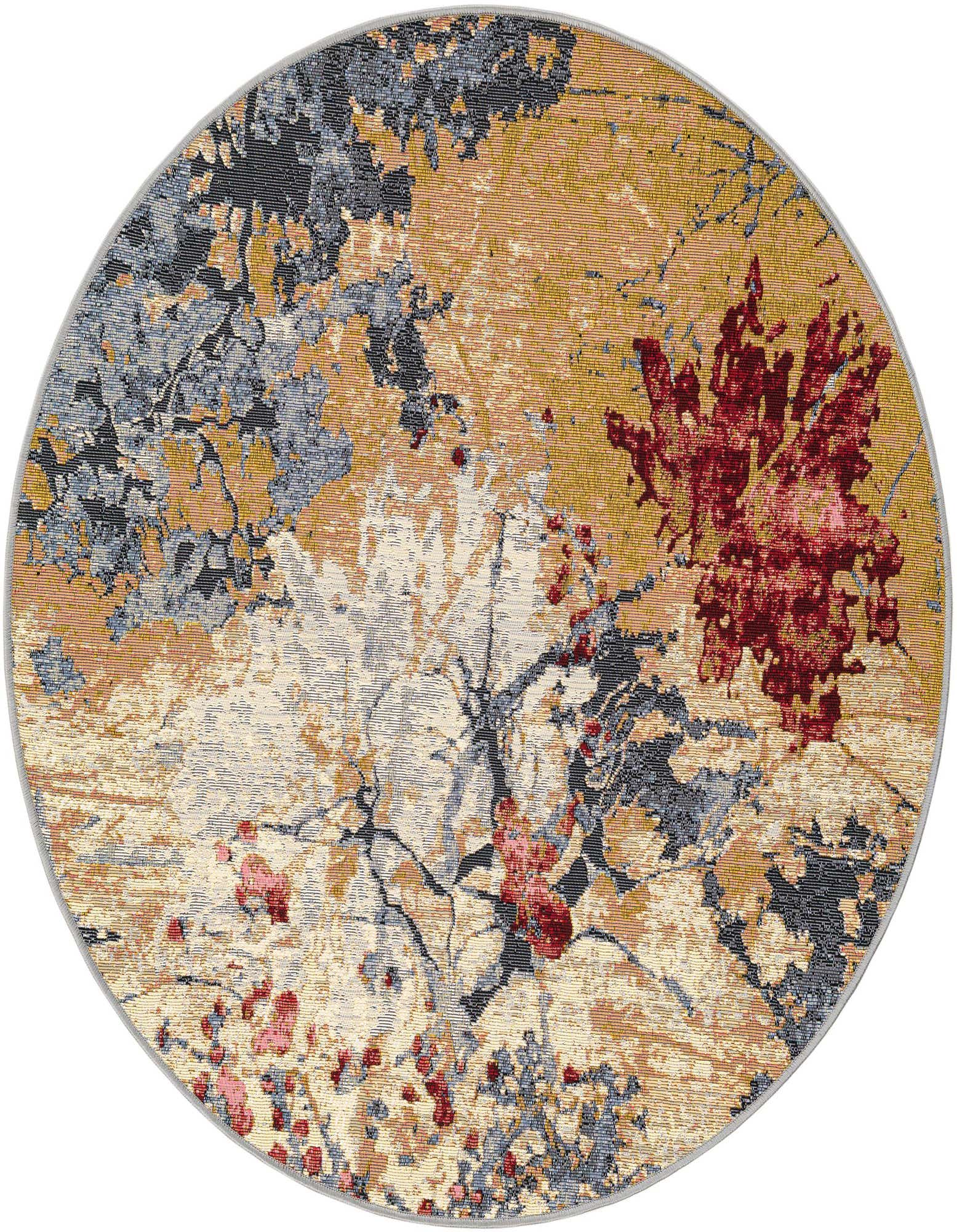 Primary image  4' x 4'  Washable Modern Indoor / Outdoor Round Rug