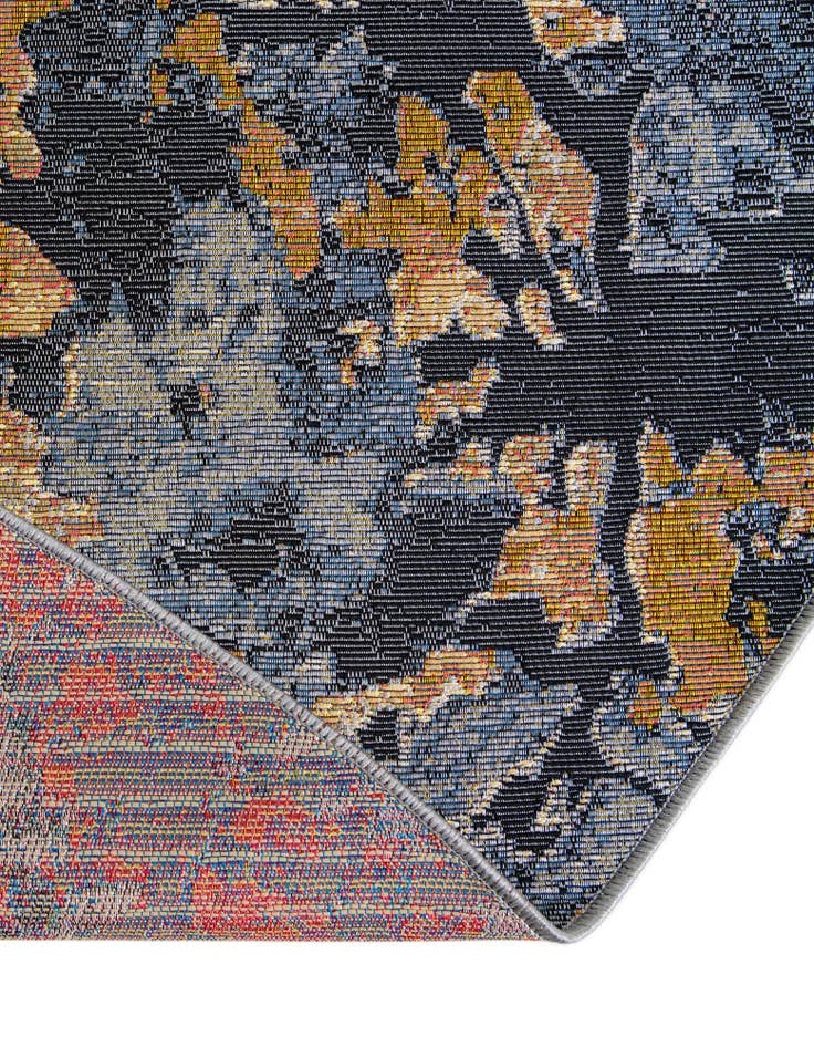 Detail image of  4' x 4'  Washable Modern Indoor / Outdoor Round Rug