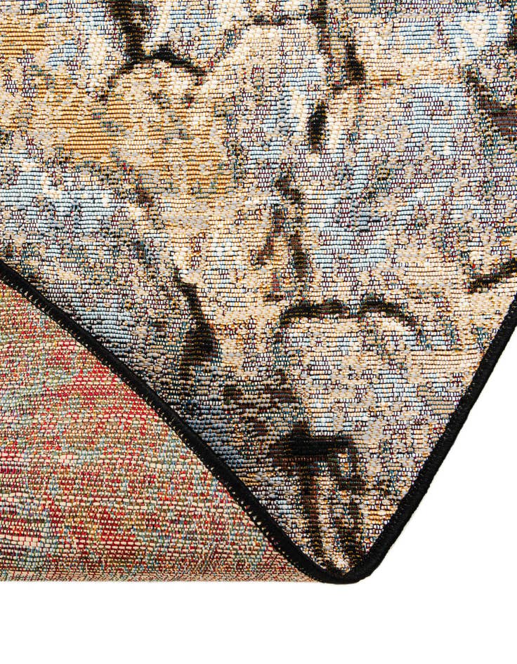 Detail image of  5' x 5'  Washable Modern Indoor / Outdoor Round Rug