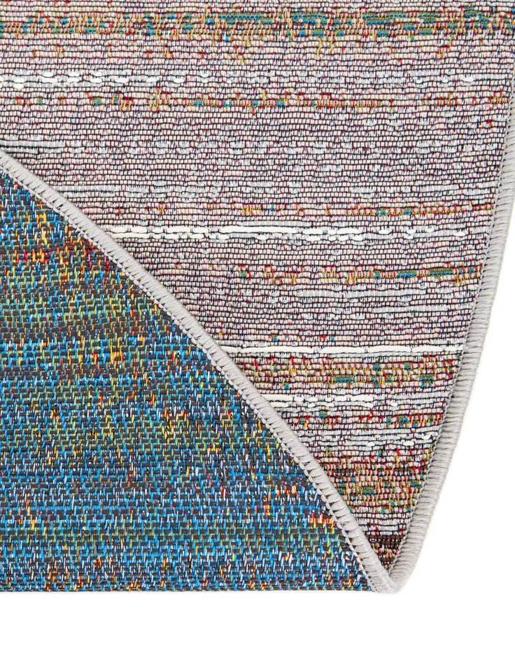 Detail image of  7' 10 x 7' 10  Washable Modern Indoor / Outdoor Round Rug