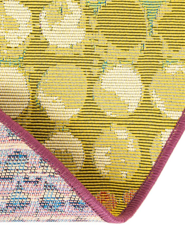 Detail image of  8' x 8'  Washable Modern Indoor / Outdoor Round Rug