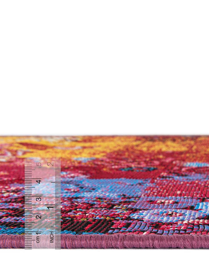 Detail image of  3' x 3'  Washable Modern Indoor / Outdoor Round Rug