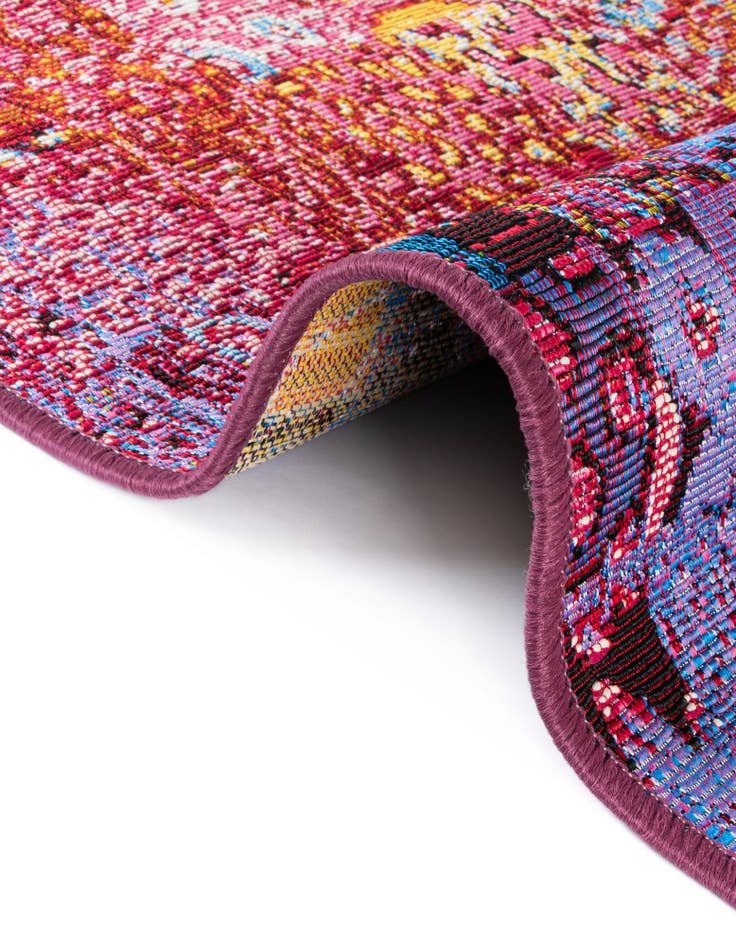 Detail image of  3' x 3'  Washable Modern Indoor / Outdoor Round Rug