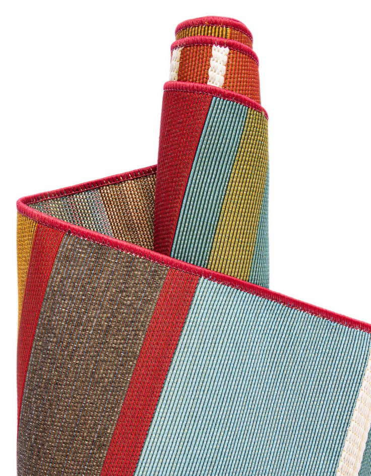 Detail image of  4' x 4'  Washable Modern Indoor / Outdoor Round Rug