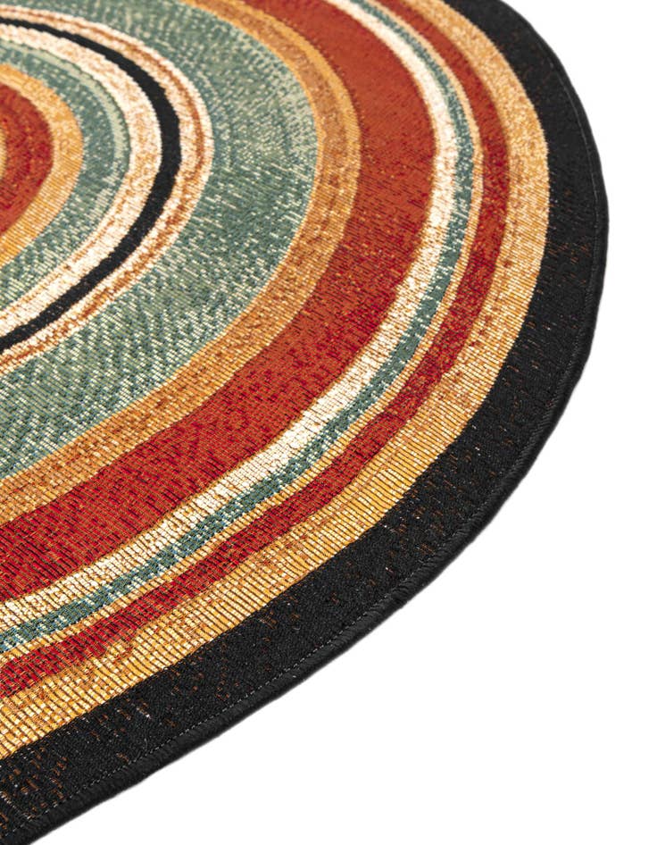 Detail image of  7' 10 x 7' 10  Washable Modern Indoor / Outdoor Round Rug