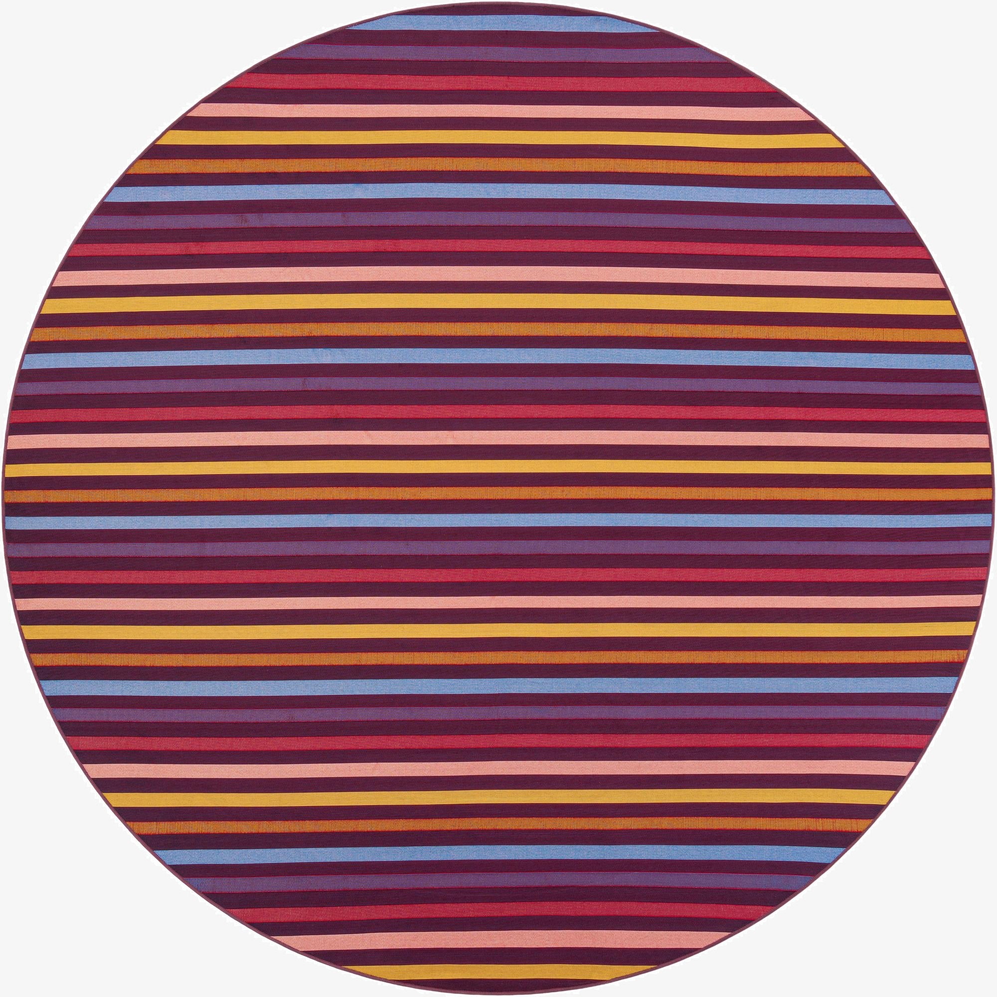  10' x 10'  Washable Ribbon Indoor / Outdoor Round Rug