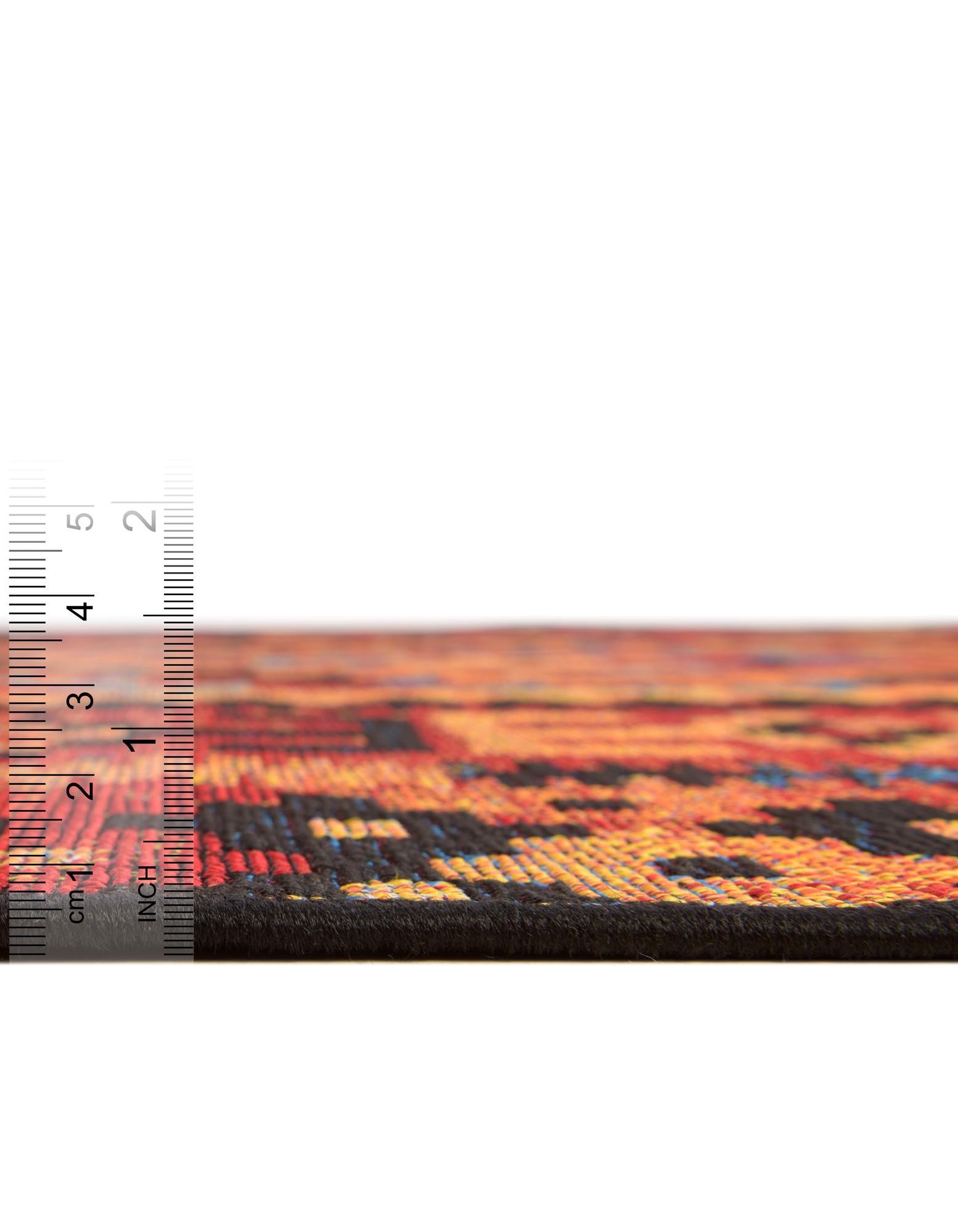 Multicolor 7' x 7' Walden Tribal Indoor / Outdoor Round Rug | Rugs.com