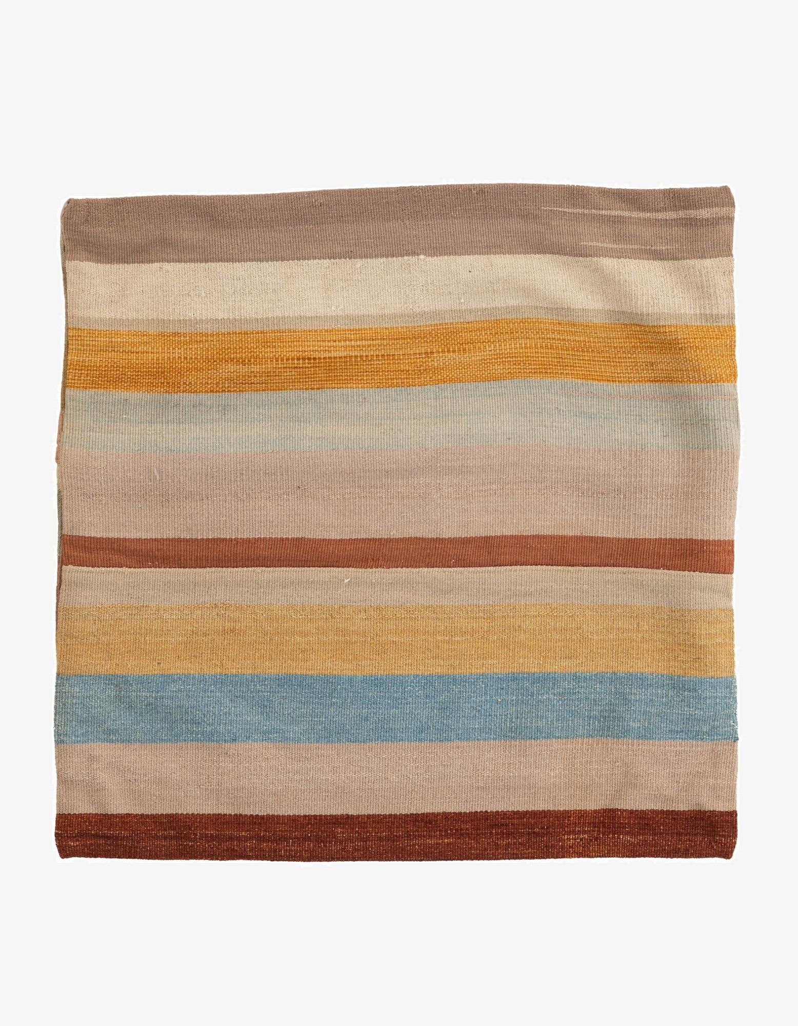  2' 5 x 2' 6  Hand Woven Pillow Wool Round Rug