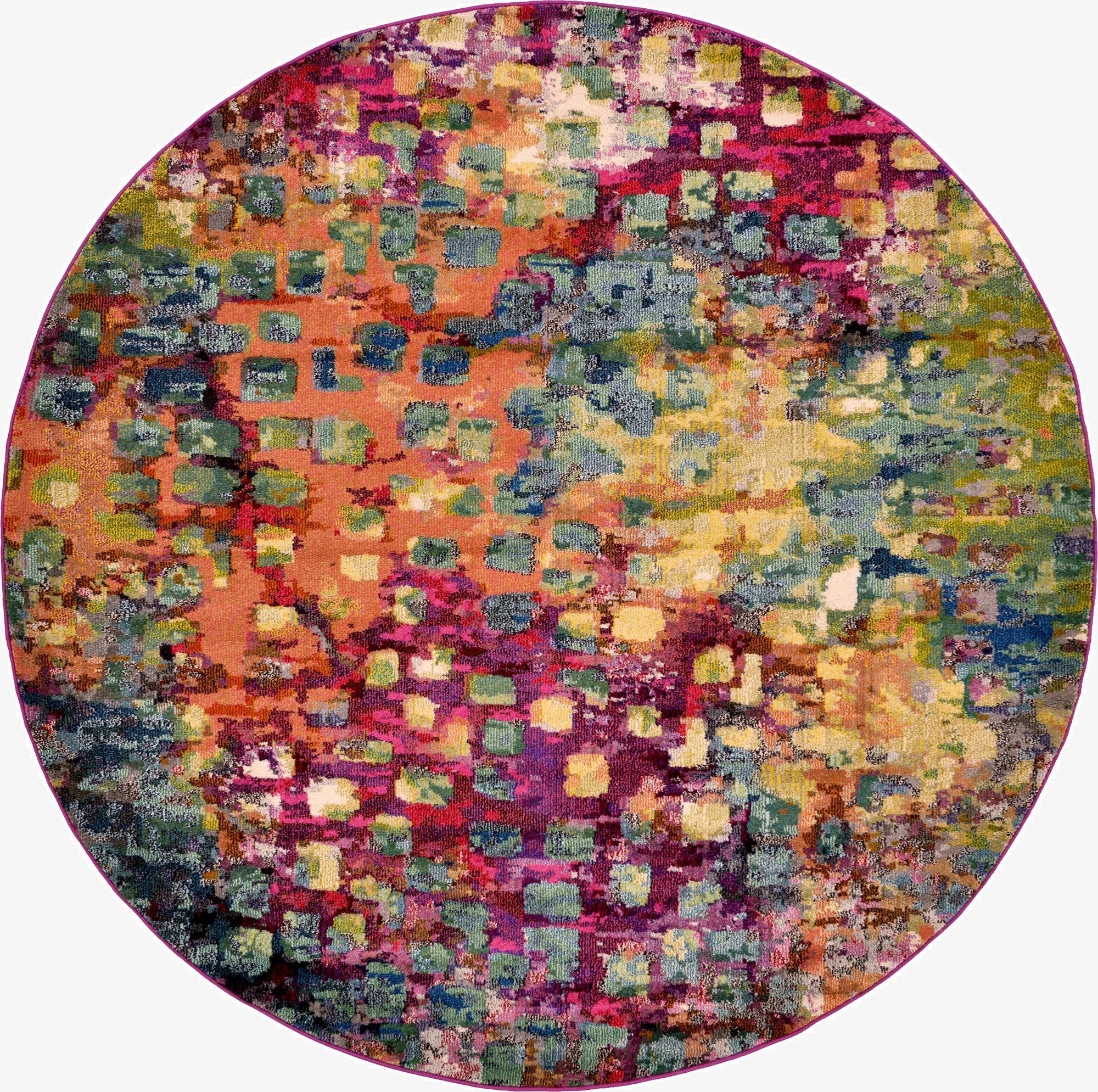  8' x 8'  Washable Sevilla Round Rug