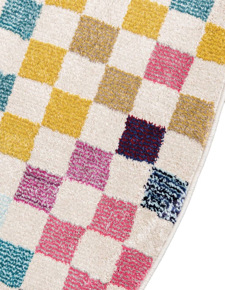 Detail image of  8' x 8'  Washable Theia Round Rug