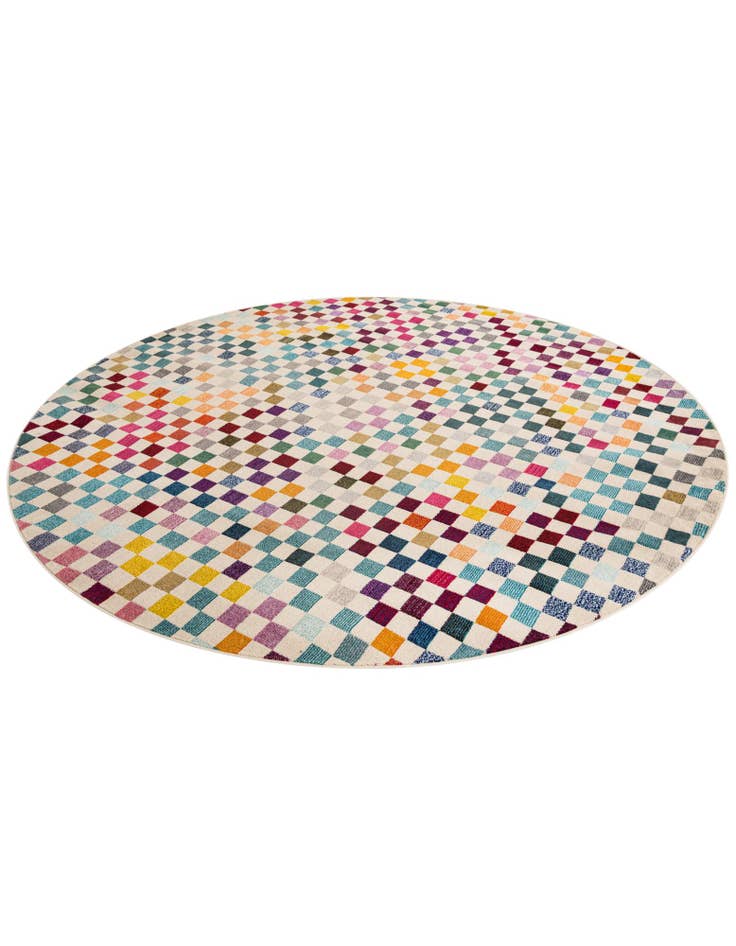 Detail image of  8' x 8'  Washable Theia Round Rug