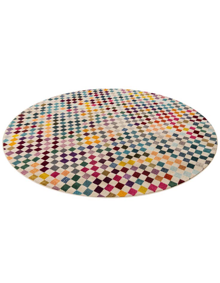 Detail image of  8' x 8'  Washable Theia Round Rug