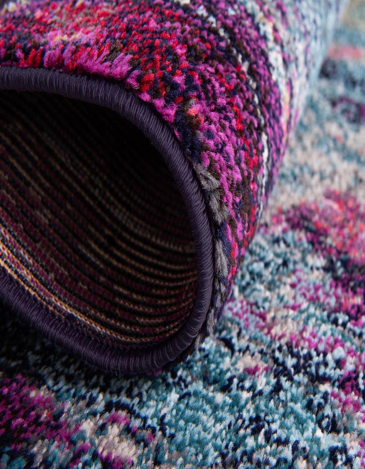 Detail image of  5' 3 x 5' 3  Washable Theia Round Rug