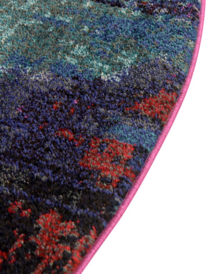 Detail image of  5' 3 x 5' 3  Washable Theia Round Rug