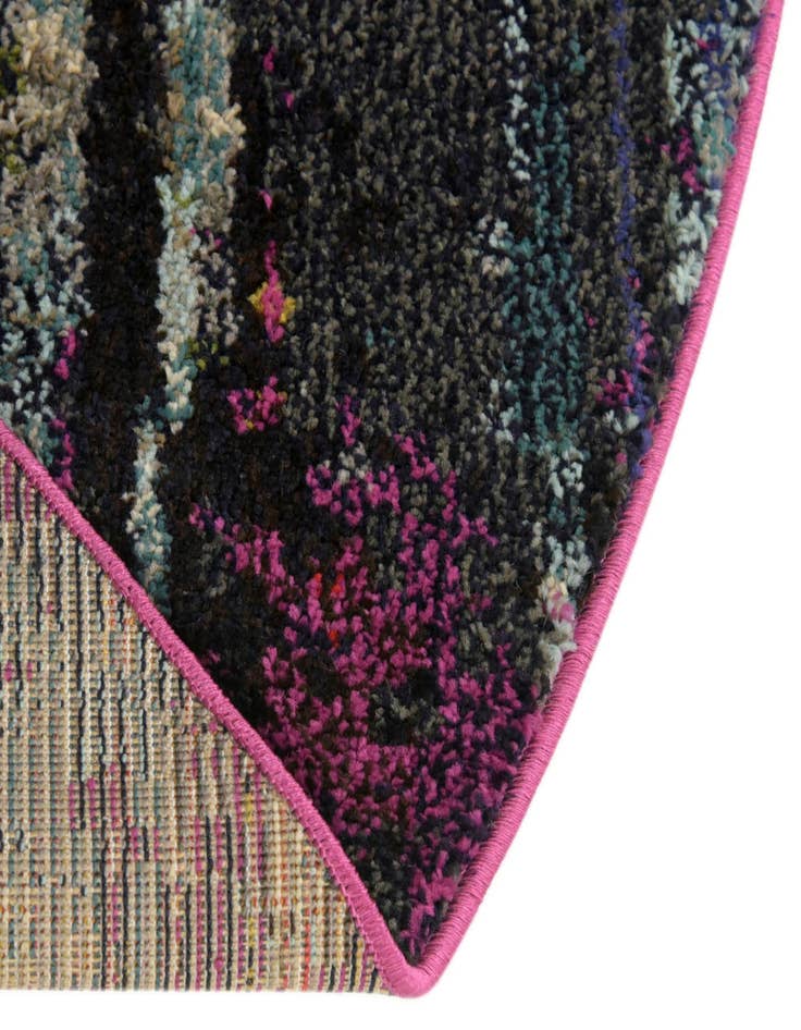 Detail image of  5' 3 x 5' 3  Washable Theia Round Rug