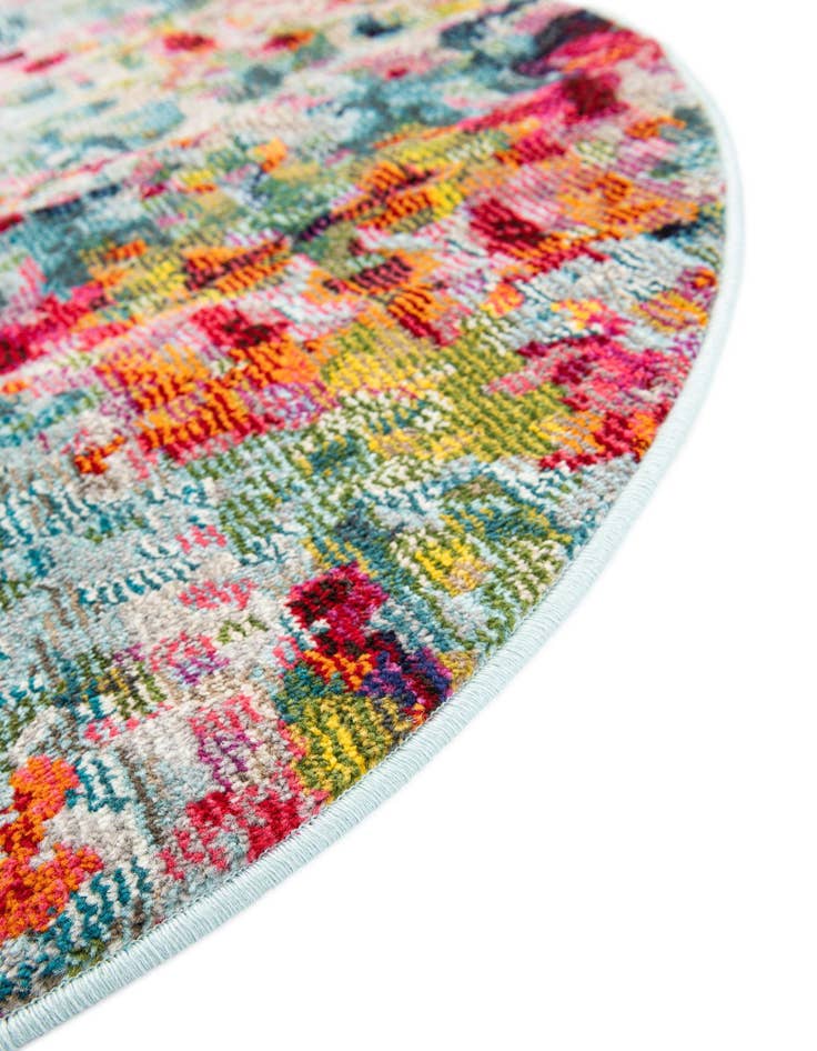 Detail image of  8' x 8'  Washable Theia Round Rug