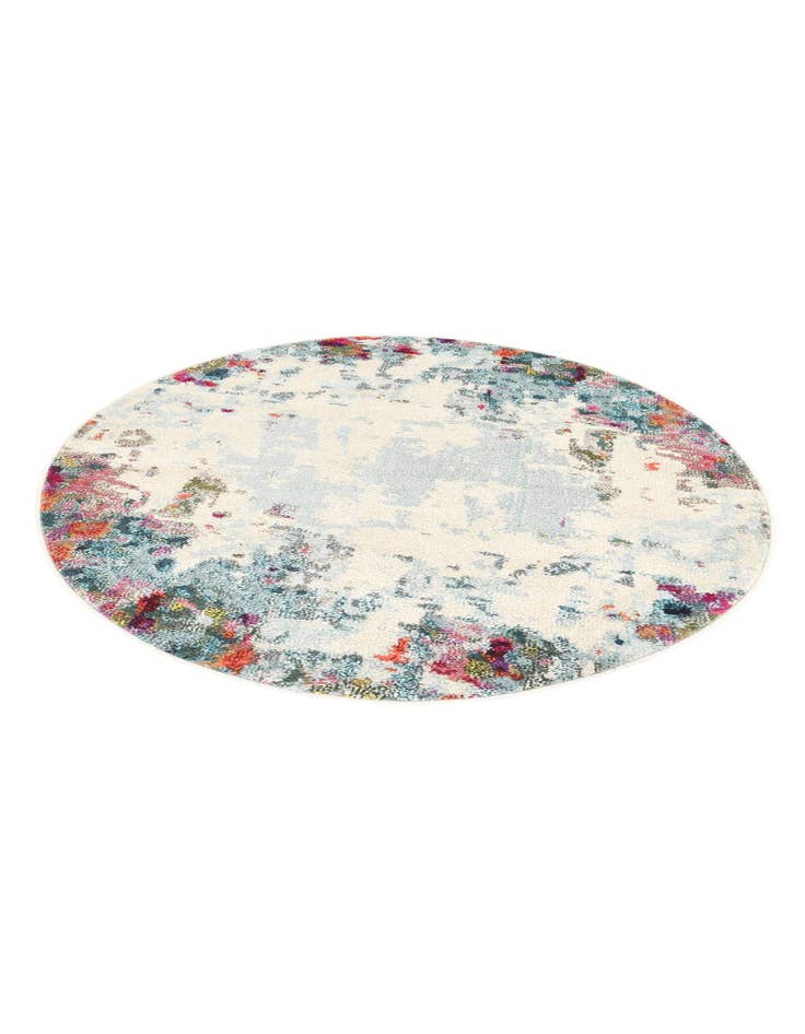 Detail image of  4' x 4'  Washable Theia Round Rug