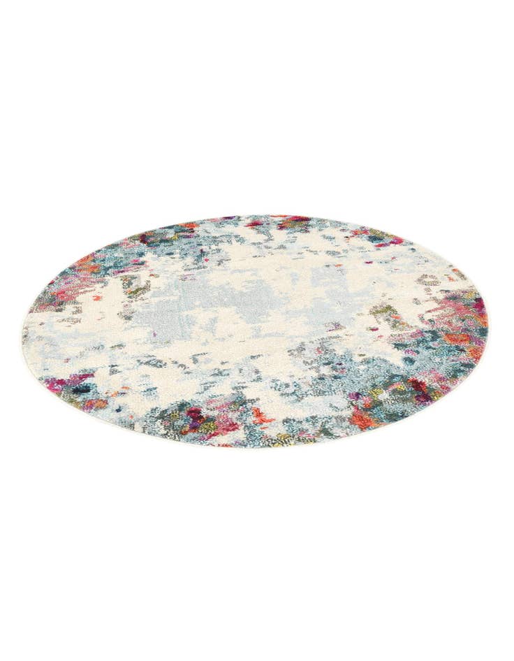 Detail image of  4' x 4'  Washable Theia Round Rug