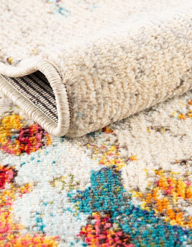 Detail image of  4' x 4'  Washable Theia Round Rug