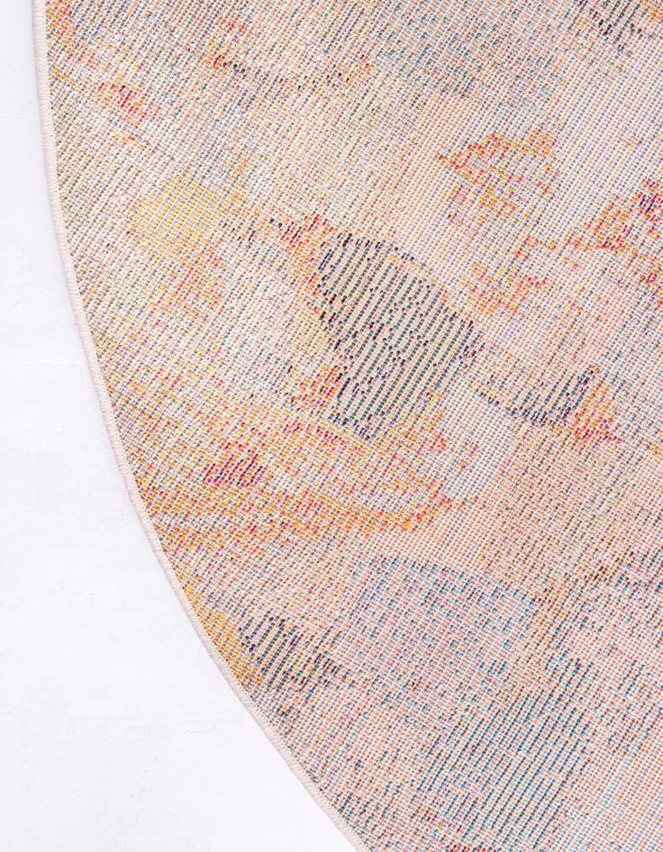Detail image of  4' x 4'  Washable Theia Round Rug