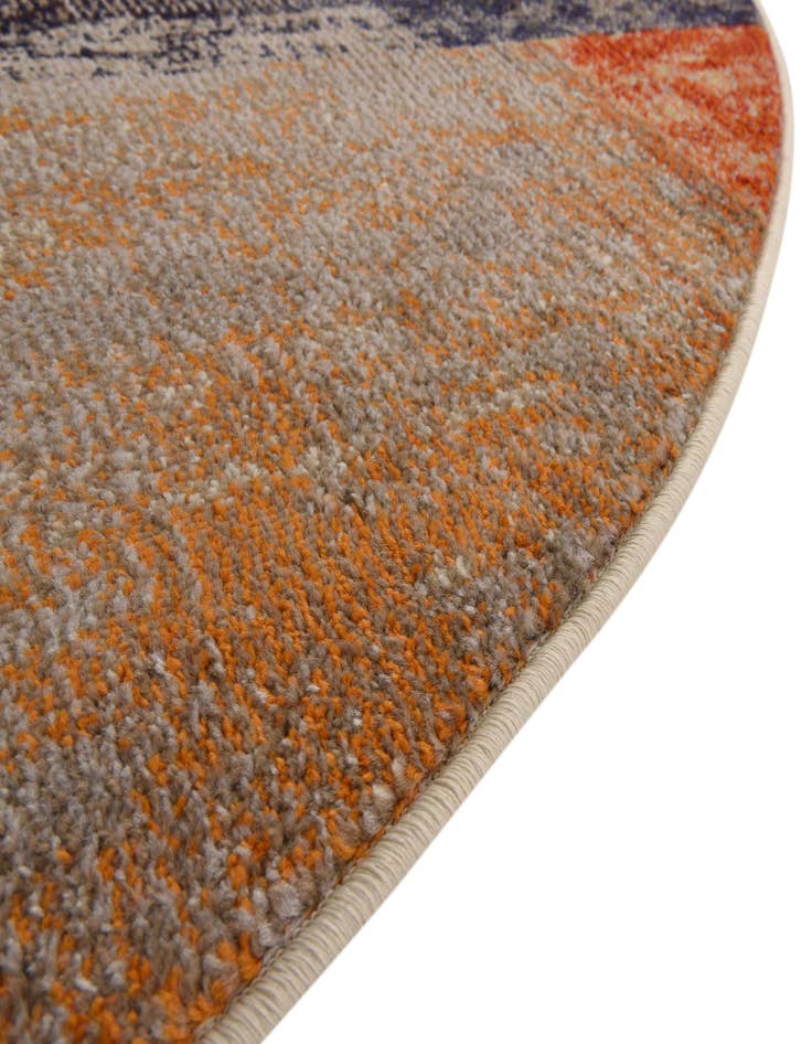 Detail image of  3' 3 x 3' 3  Washable Vivid Round Rug