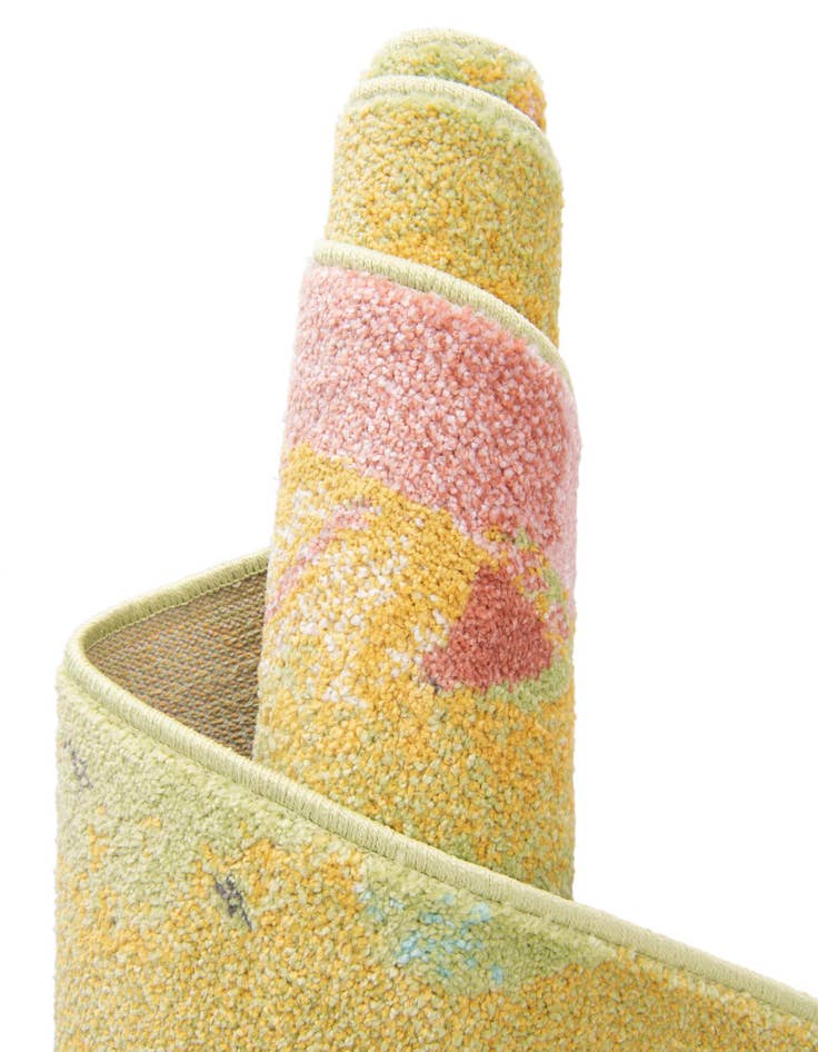 Detail image of  5' 1 x 5' 1 Gorilla Whimsy Kids Round Rug