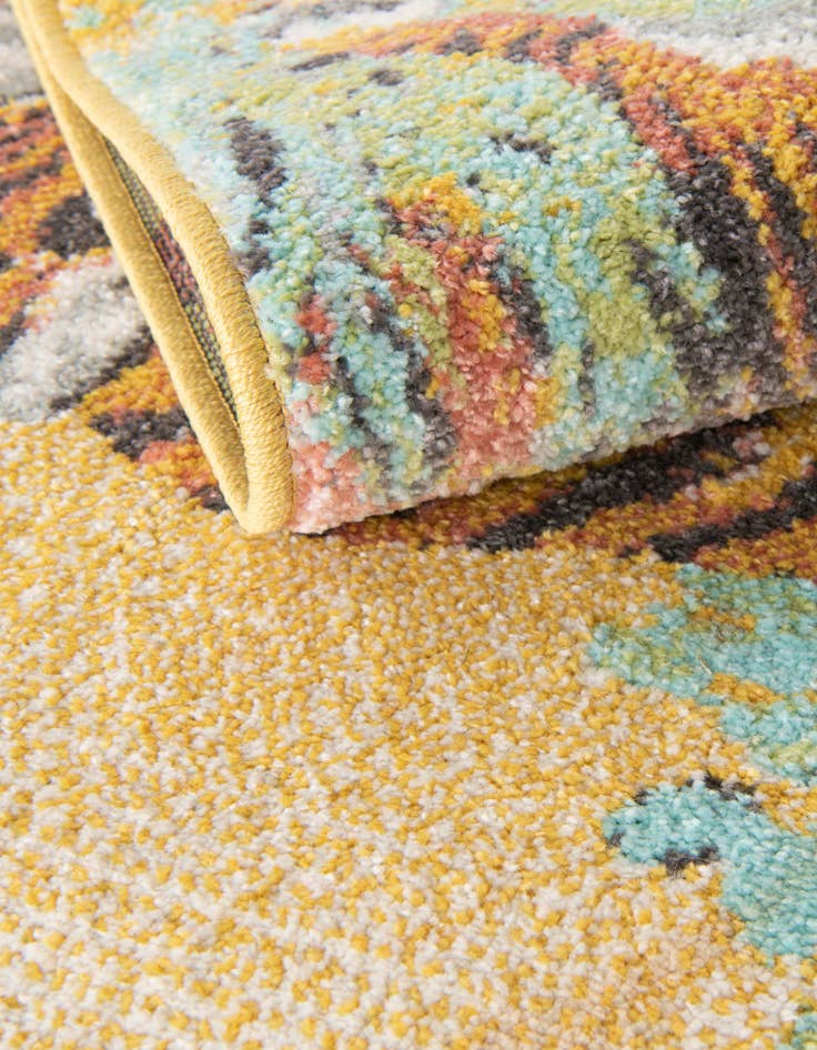 Detail image of  3' 3 x 3' 3 Tiger Whimsy Kids Round Rug