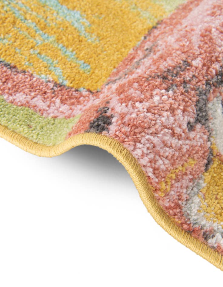 Detail image of  3' 3 x 3' 3 Tiger Whimsy Kids Round Rug