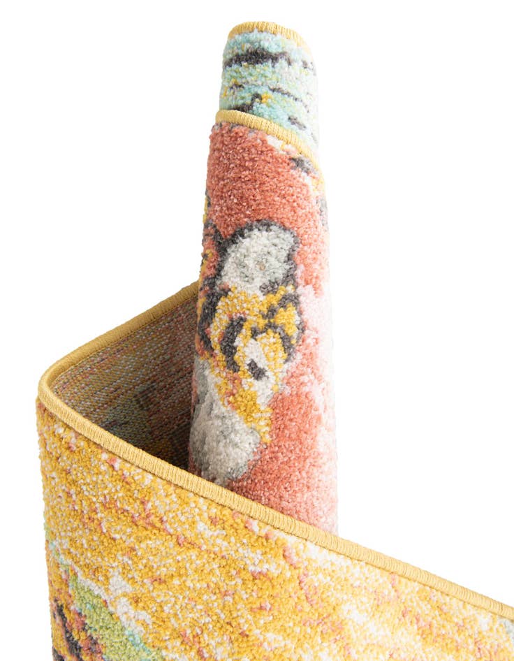 Detail image of  3' 3 x 3' 3 Tiger Whimsy Kids Round Rug