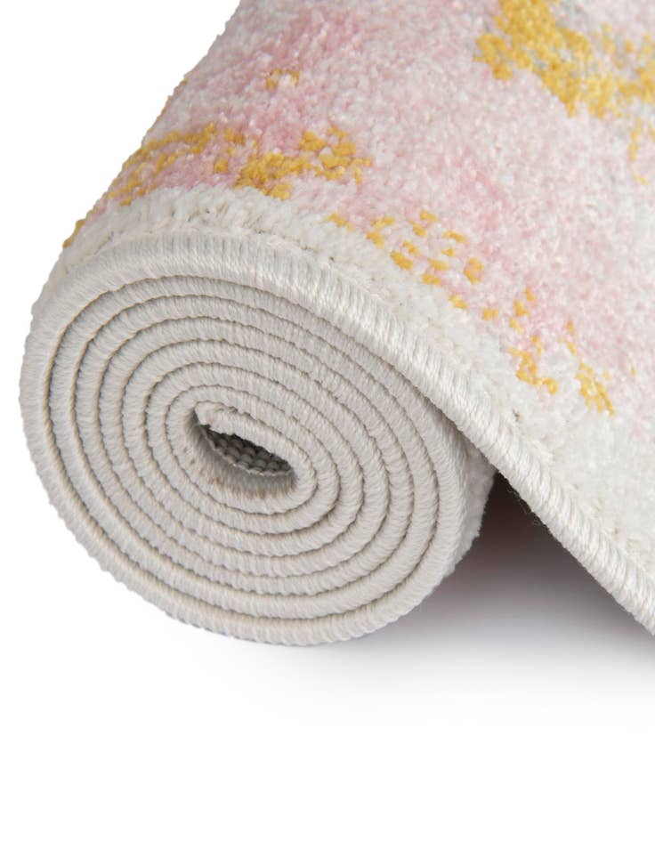 Detail image of  6' 1 x 6' 1 Abstract Whimsy Kids Round Rug