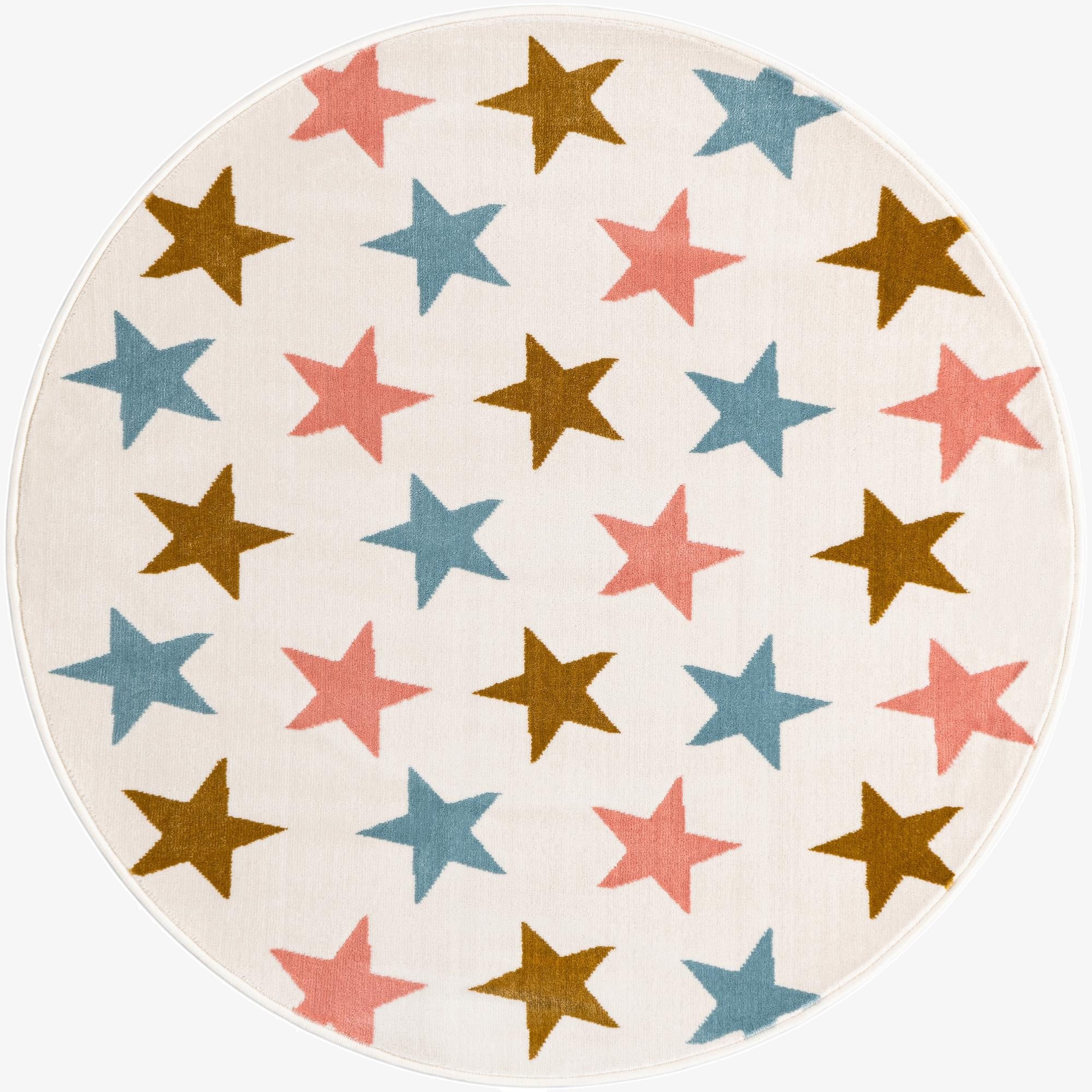  4' x 4' Whimsy Kids Round Rug