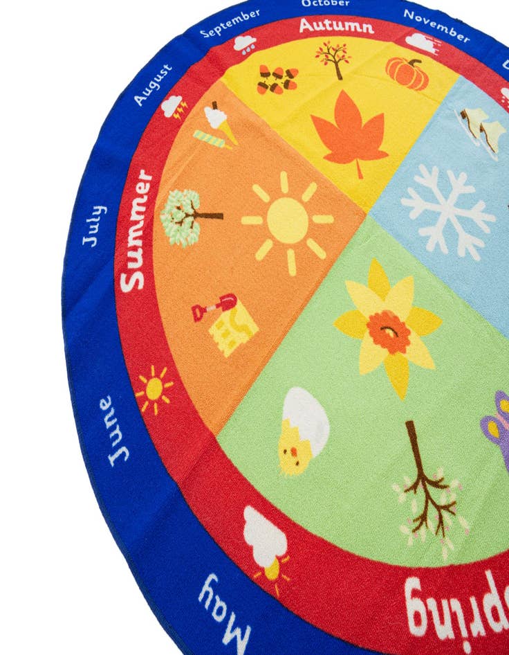 Detail image of  6' 5 x 6' 5 Zoey Round Rug