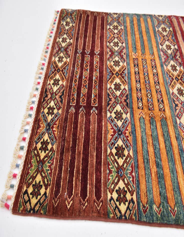 Detail image of  2' 10 x 10' 3  Hand Knotted Ariana Ziegler Runner Rug