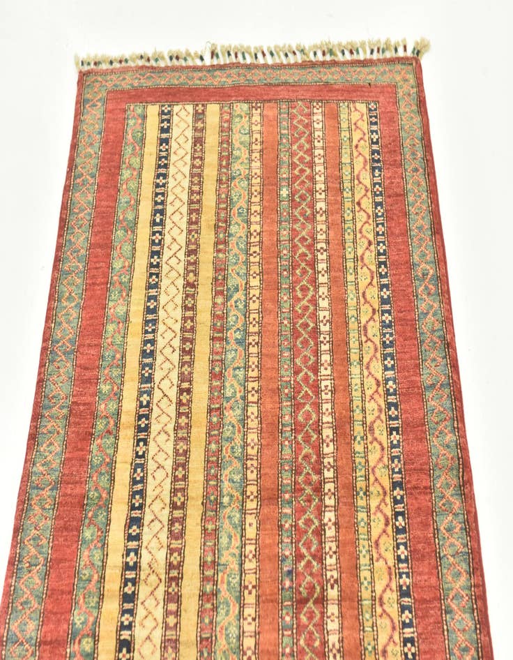 Detail image of  2' 8 x 9' 8  Hand Knotted Ariana Ziegler Runner Rug