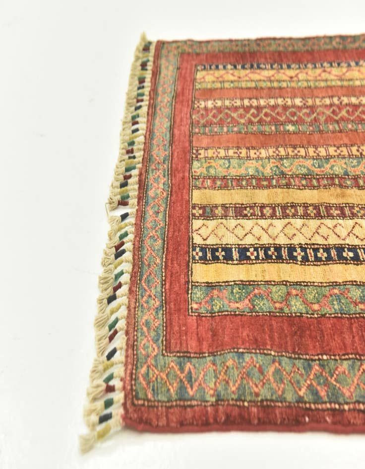 Detail image of  2' 8 x 9' 8  Hand Knotted Ariana Ziegler Runner Rug