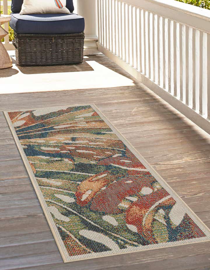 Multicolor 2' x 5' 1 Baja Indoor / Outdoor Runner Rug | Rugs.com