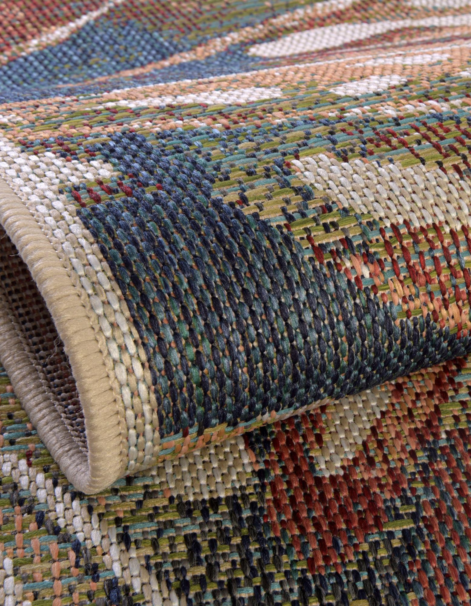 Multicolor 2' x 5' 1 Baja Indoor / Outdoor Runner Rug | Rugs.com