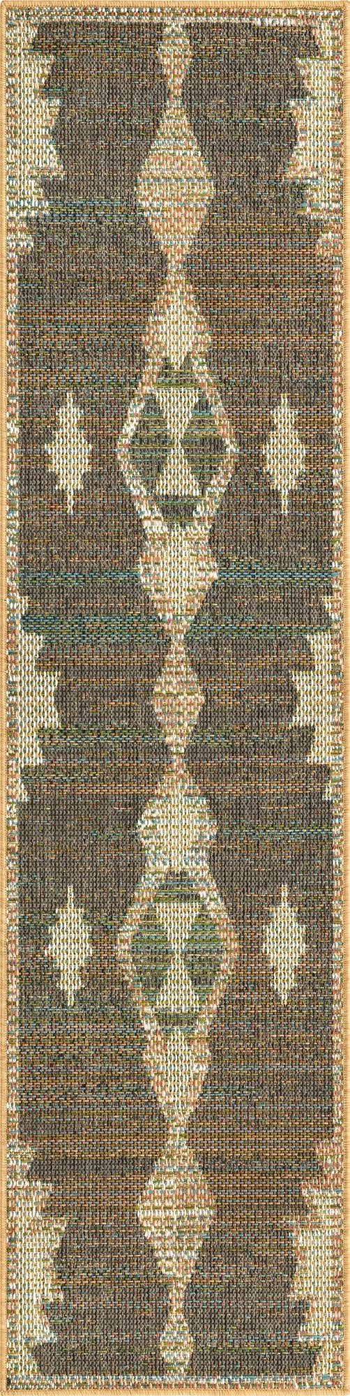  2' x 7' 10  Washable Baja Indoor / Outdoor Runner Rug