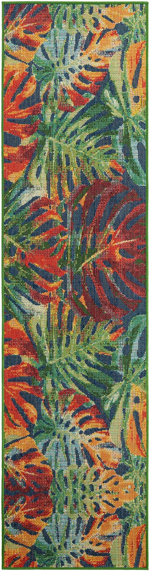  2' 7 x 10'  Washable Baja Indoor / Outdoor Runner Rug