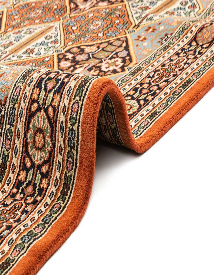 Detail image of  5' 4 x 11'  Hand Knotted Bakhtiar Wool Runner Rug