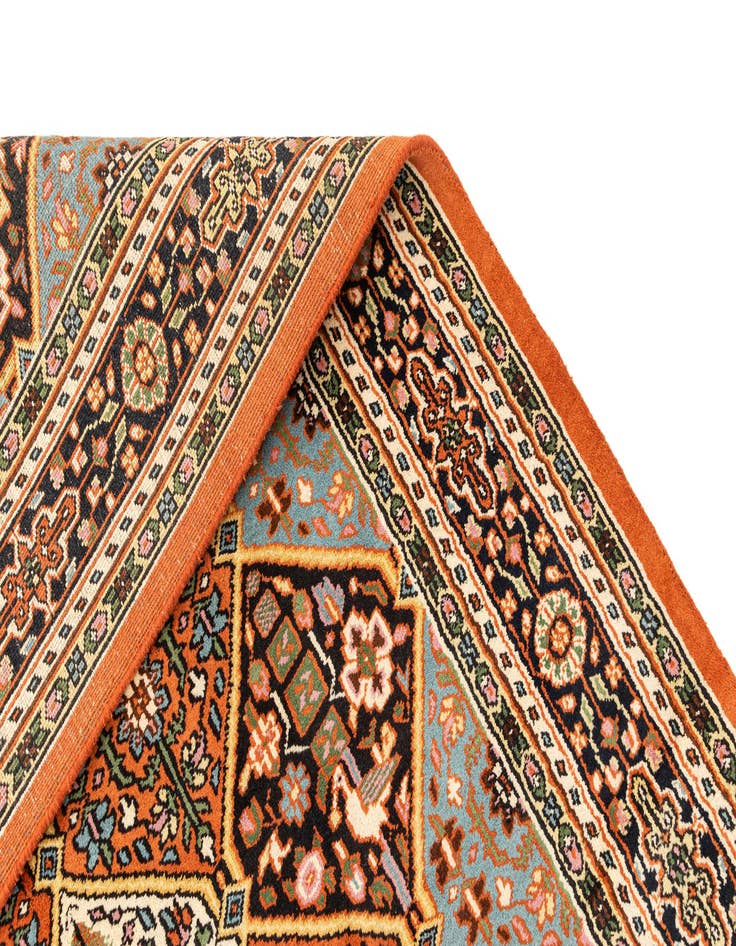 Detail image of  5' 4 x 11'  Hand Knotted Bakhtiar Wool Runner Rug